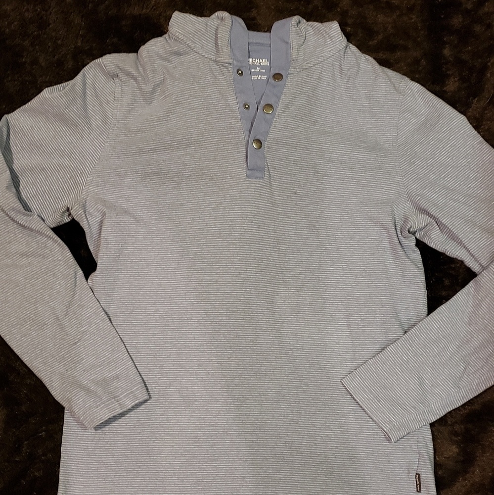 Michael Kors Mens Striped Hoodie - Med